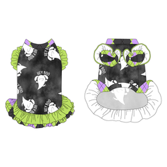 Hey Boo - La Petite Shimmy Dress With Double Skirt