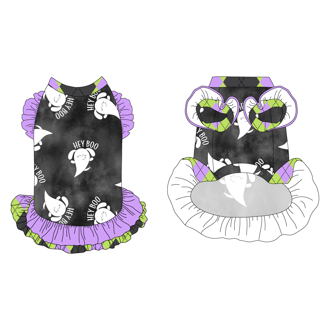 Hey Boo - La Petite Shimmy Dress With Double Skirt