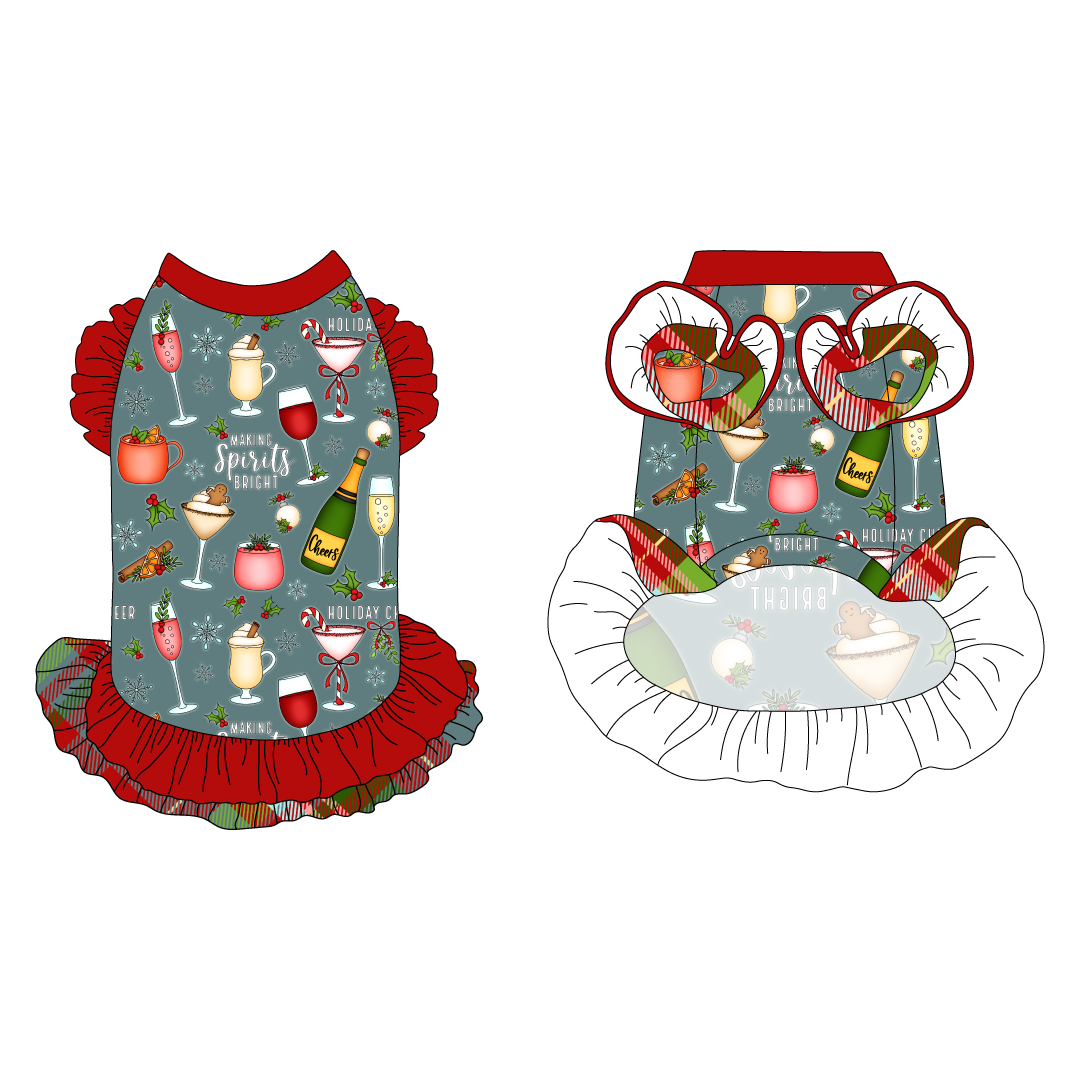 Holiday Cheer - Holiday Cheer - La Petite Shimmy Dress With Double Skirt