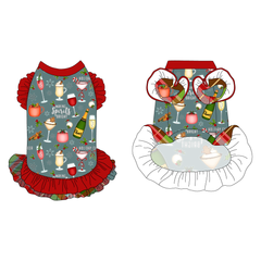Holiday Cheer - Holiday Cheer - La Petite Shimmy Dress With Double Skirt