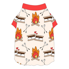 Let's Go Camping - I Love You S'more - Flutter Waist Tee