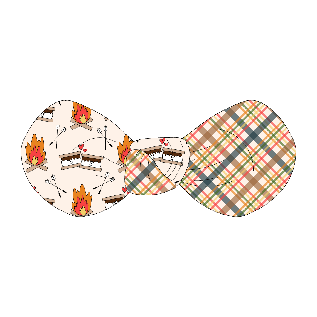 Let's Go Camping - I Love You S'more - The Knot Bow