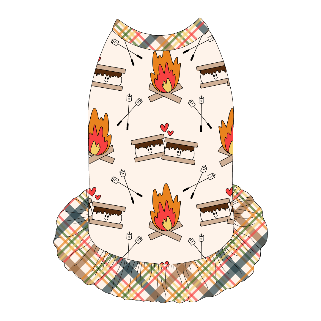 Let's Go Camping - I Love You S'more - The Tank With Skirt