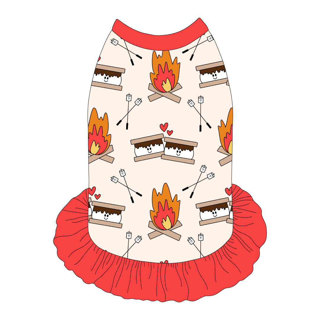 Let's Go Camping - I Love You S'more - The Tank With Skirt