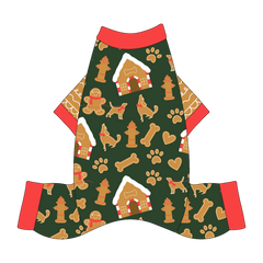 Twas The Night Before Christmas - Dog Gingerbread - Mon Ami Jammies