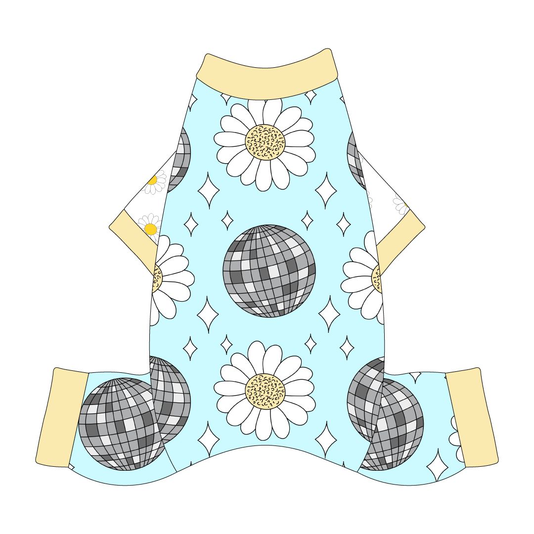 I'm Wildflower About You - Disco Daisies - Mon Ami Jammies