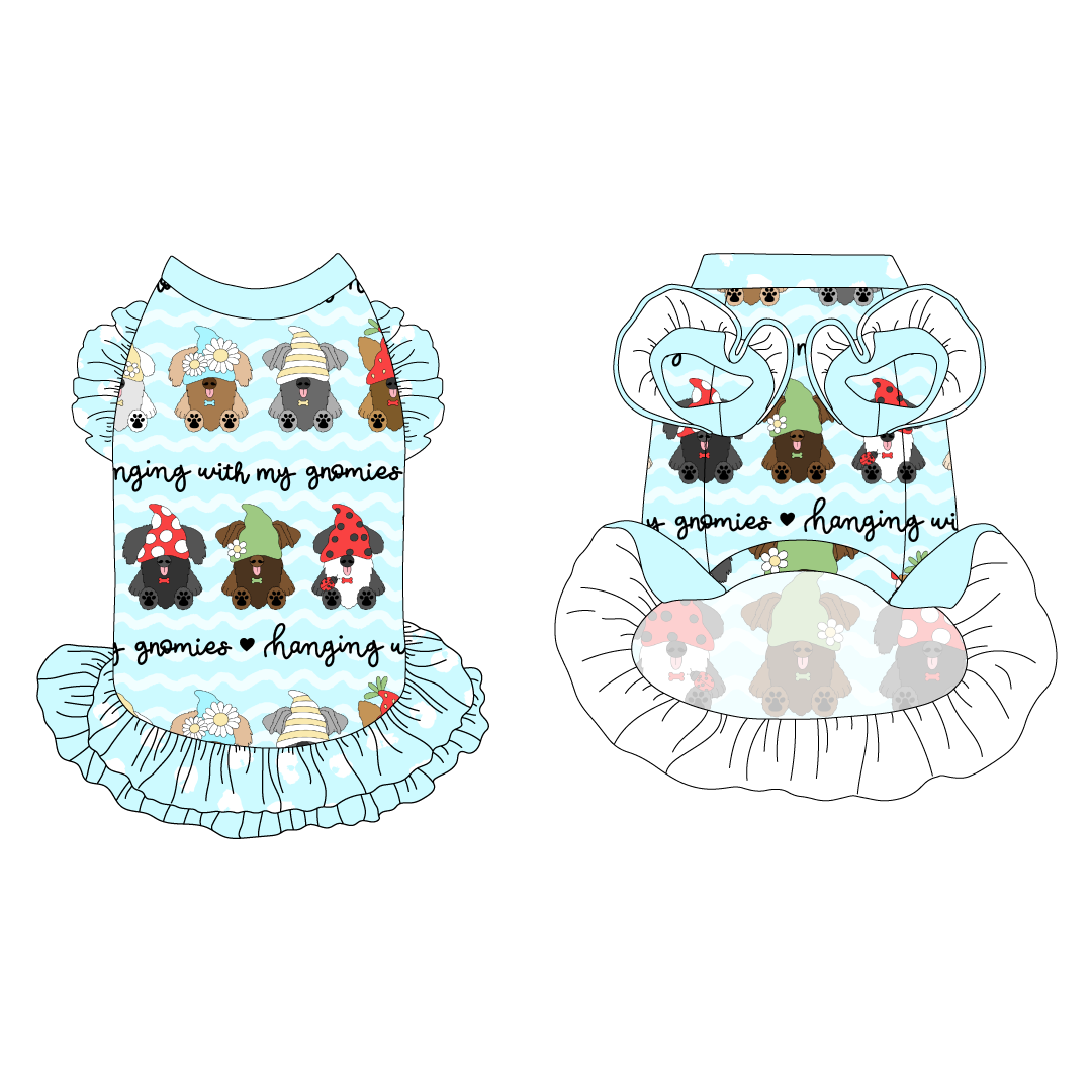 I'm Wildflower About You - Hanging With My Gnomies - La Petite Shimmy Dress With Double Skirt