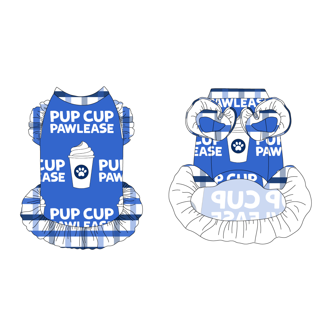 I Love You A Brunch - Pup Cup Pawlease - La Petite Shimmy Dress