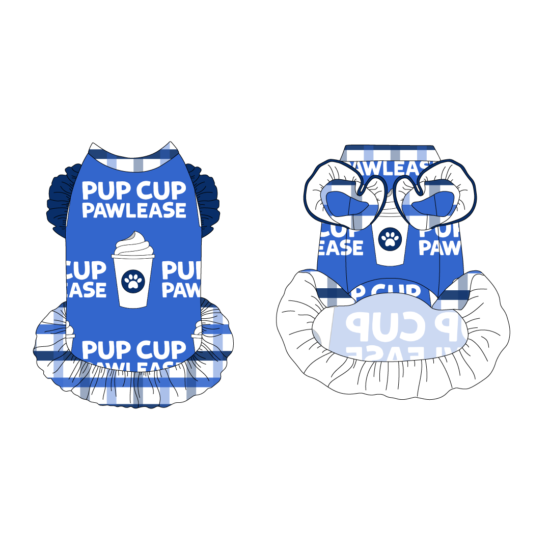 I Love You A Brunch - Pup Cup Pawlease - La Petite Shimmy Dress