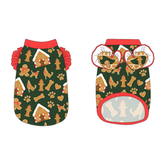 Twas The Night Before Christmas - Dog Gingerbread - La Petite Shimmy Tank