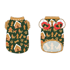 Twas The Night Before Christmas - Dog Gingerbread - La Petite Shimmy Tank