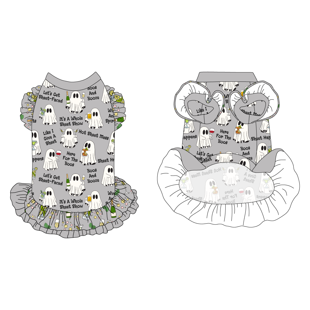 Let's Get Sheet-Faced - La Petite Shimmy Dress With Double Skirt