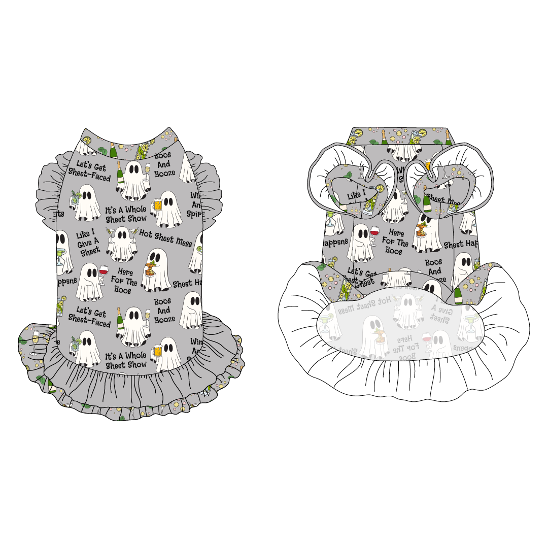 Let's Get Sheet-Faced - La Petite Shimmy Dress With Double Skirt