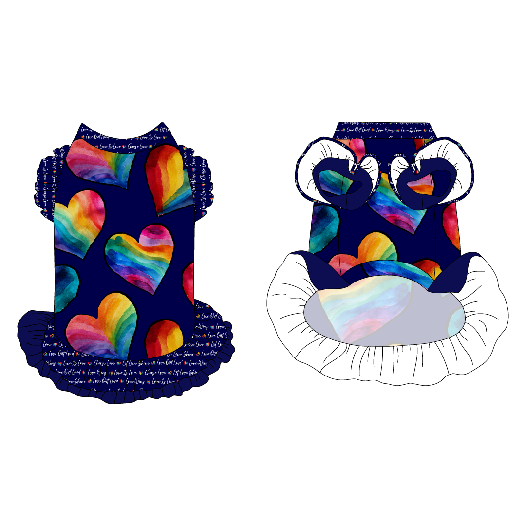 Love In Color - Love In Color - La Petite Shimmy Dress With Double Skirt