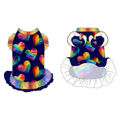 Love In Color - Love In Color - La Petite Shimmy Dress With Double Skirt