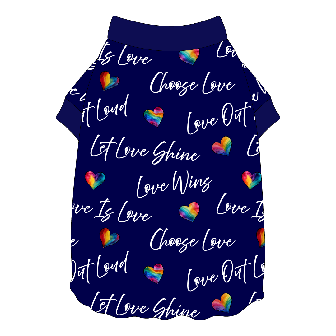 Love In Color - Love Out Loud - Flutter Waist Tee