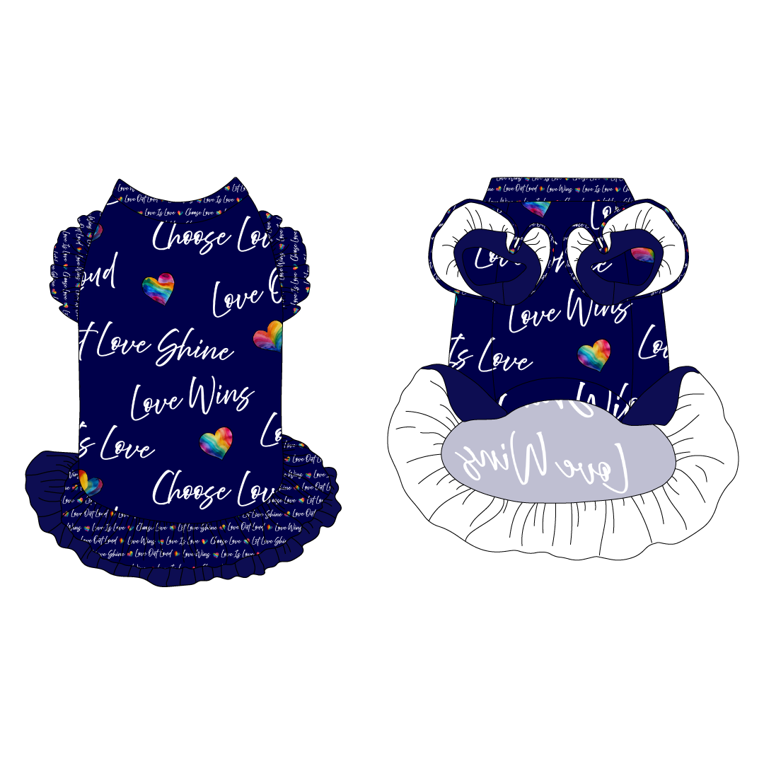 Love In Color - Love Out Loud - La Petite Shimmy Dress With Double Skirt