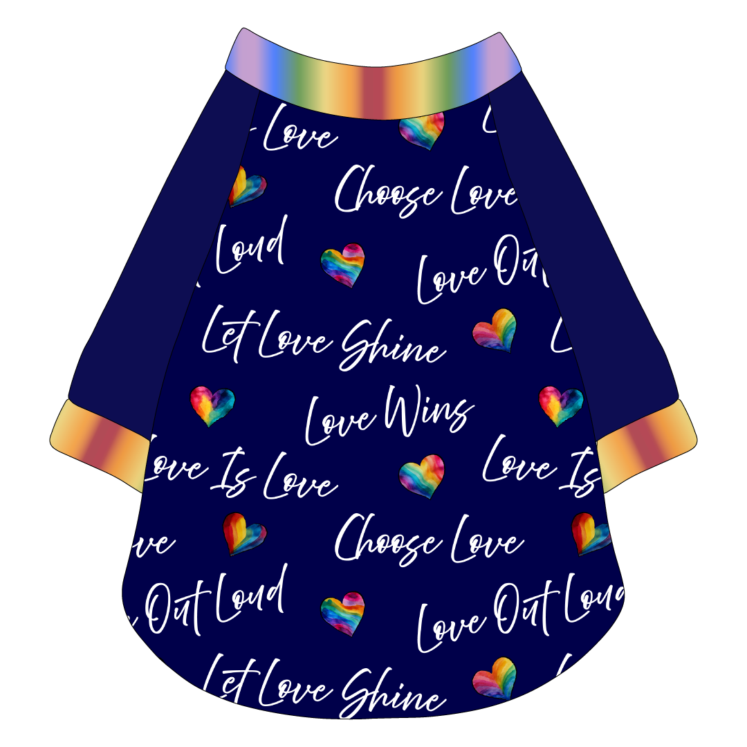 Love In Color - Love Out Loud - The Raglan Jersey
