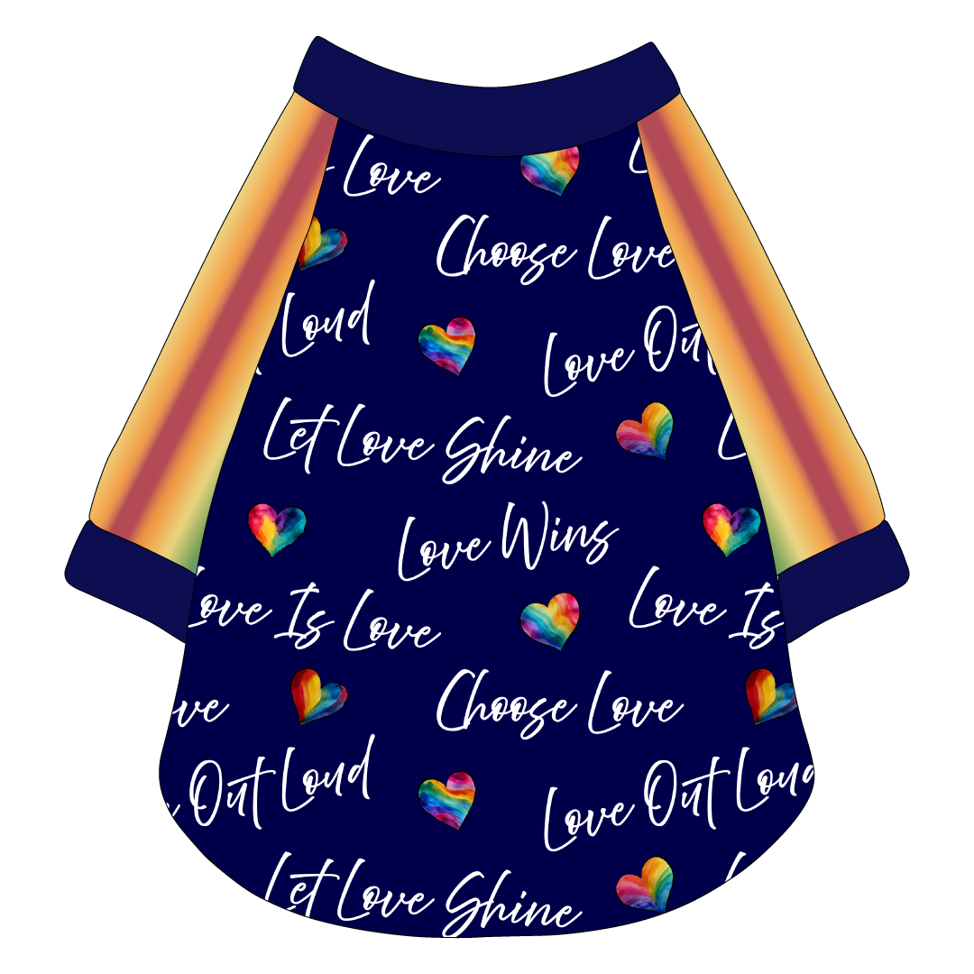 Love In Color - Love Out Loud - The Raglan Jersey