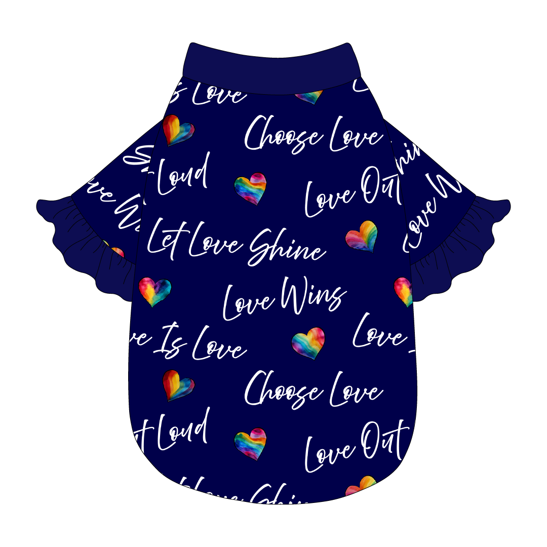 Love In Color - Love Out Loud - The Shimmy Edge Tee