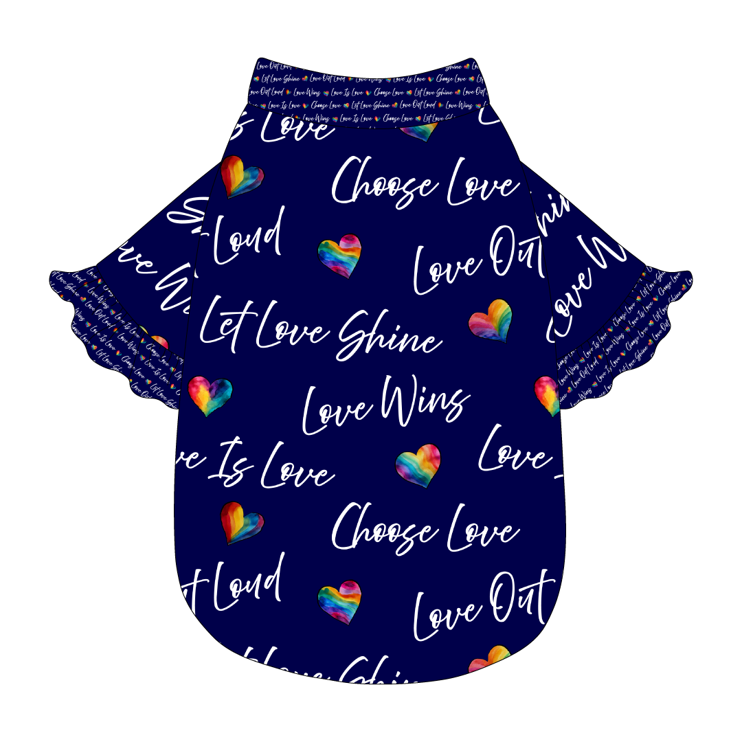 Love In Color - Love Out Loud - The Shimmy Edge Tee