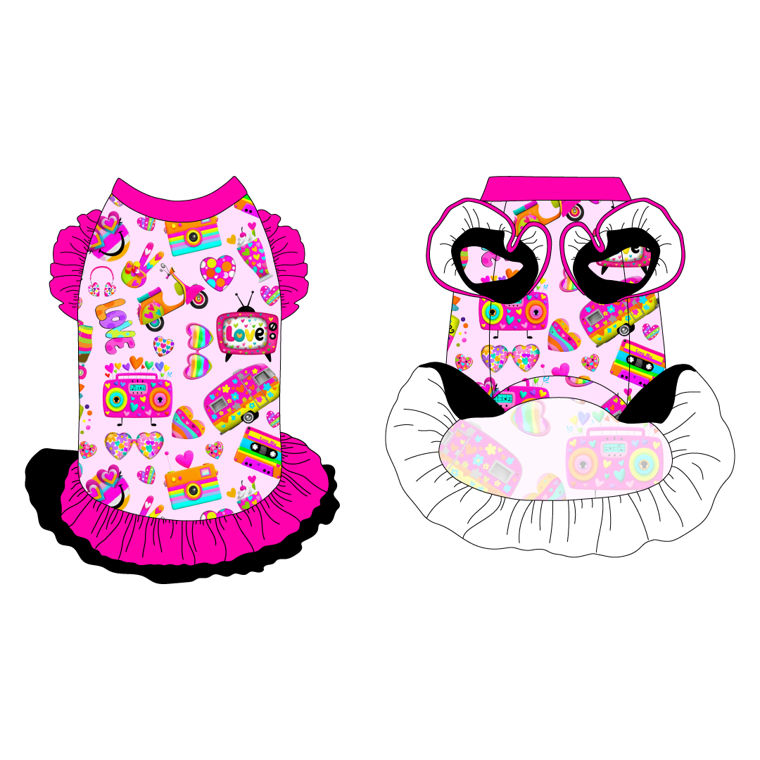 Love Trip - La Petite Shimmy Dress With Double Skirt