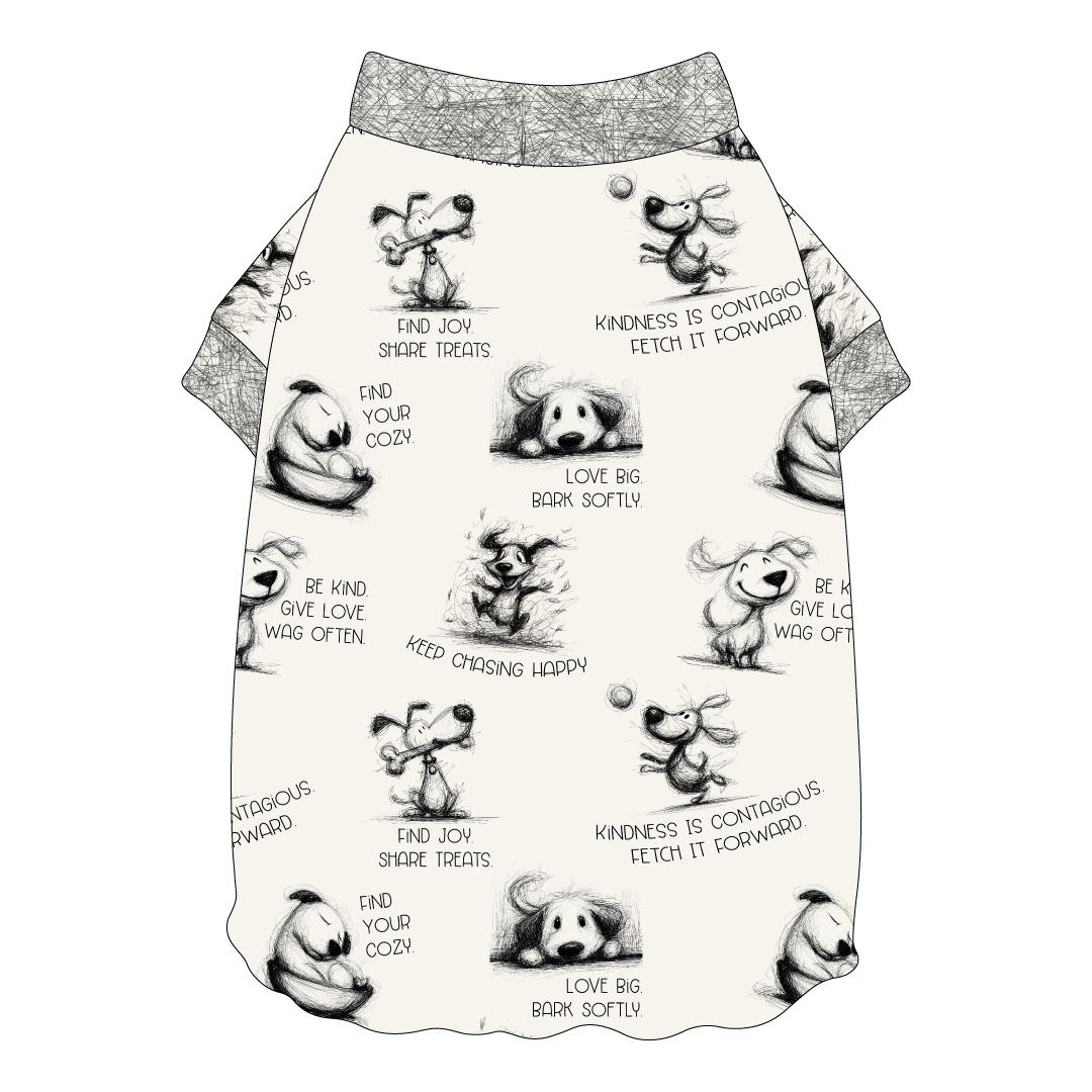 Love, Illustrated - Flutter Waist Tee