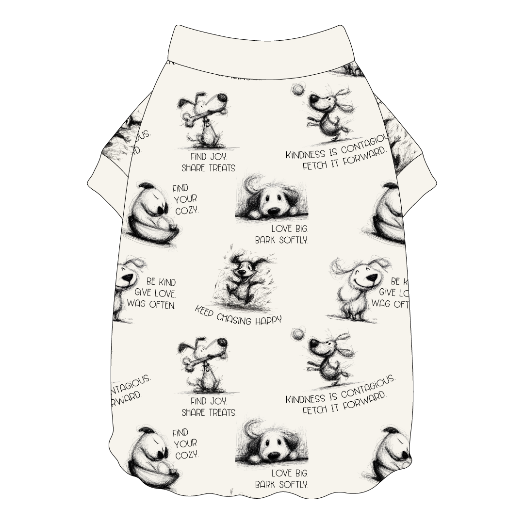 Love, Illustrated - Flutter Waist Tee