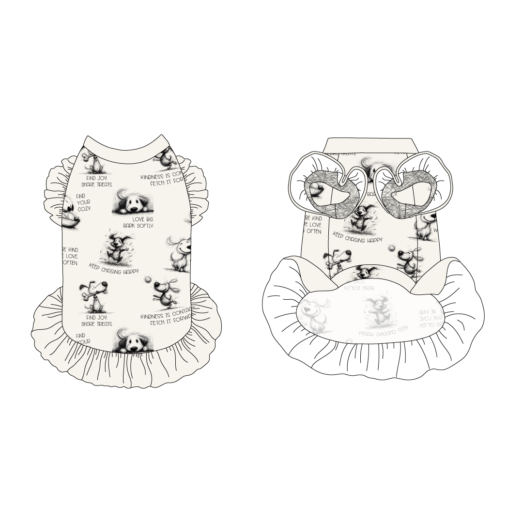 Love, Illustrated - La Petite Shimmy Dress