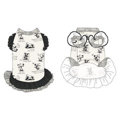 Love, Illustrated - La Petite Shimmy Dress With Double Skirt