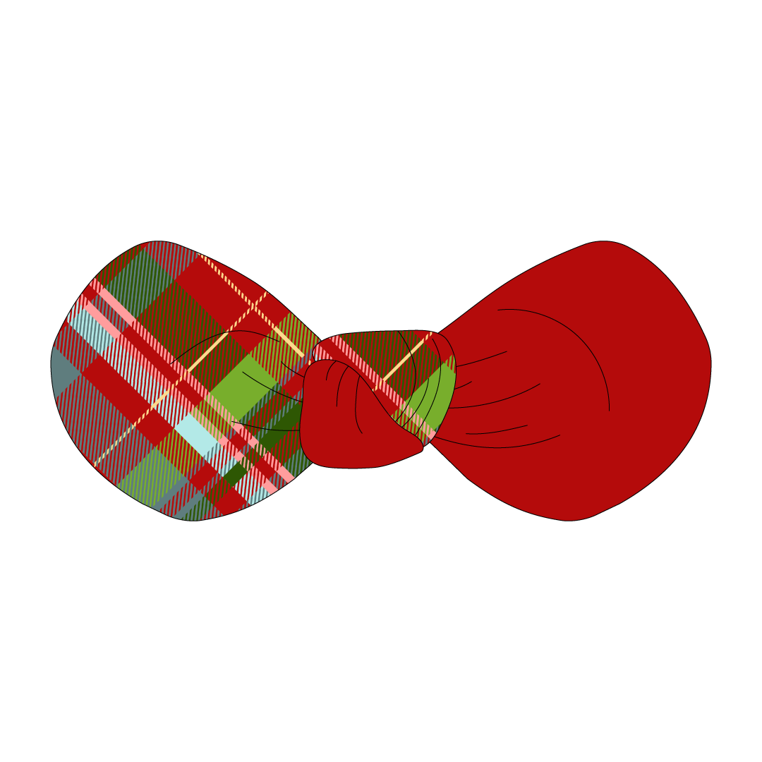 Holiday Cheer - Merry Tartan - The Knot Bow