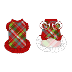 Holiday Cheer - Merry Tartan - La Petite Shimmy Dress