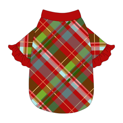 Holiday Cheer - Merry Tartan - The Shimmy Edge Tee