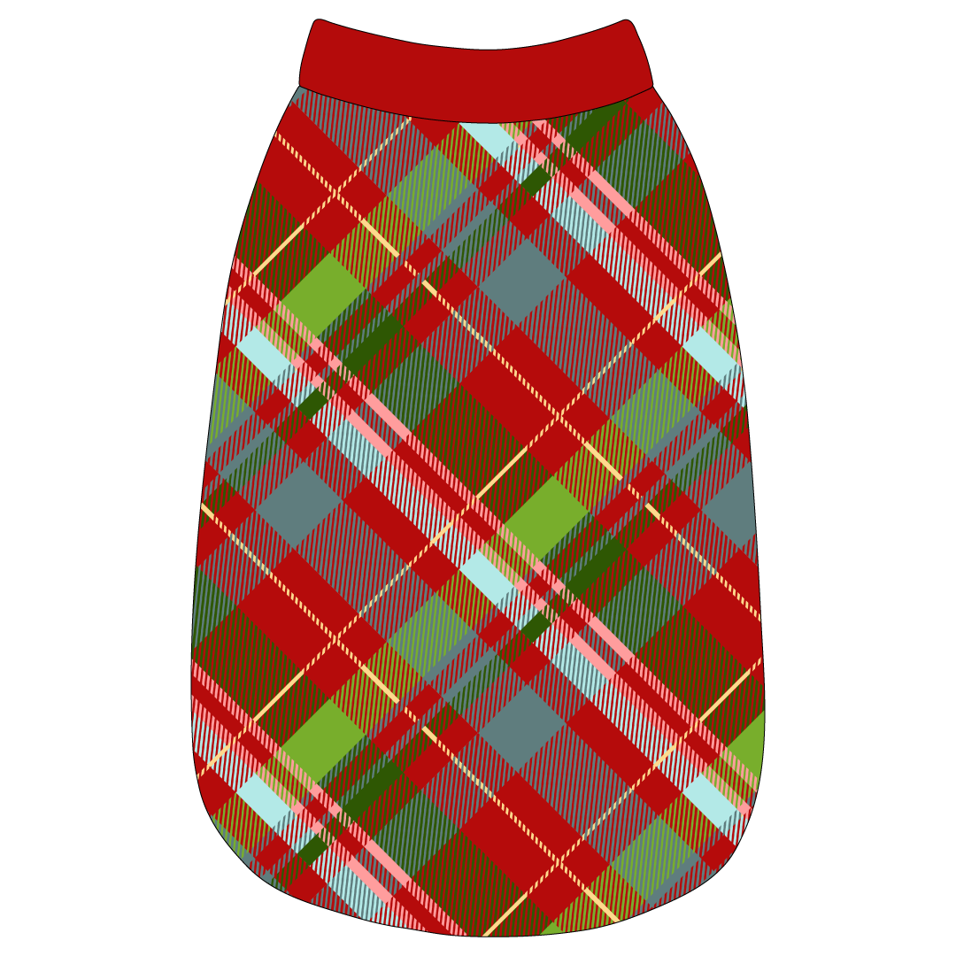Holiday Cheer - Merry Tartan - The Basic Tank