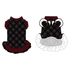 Midnight Manor - La Petite Shimmy Dress With Double Skirt