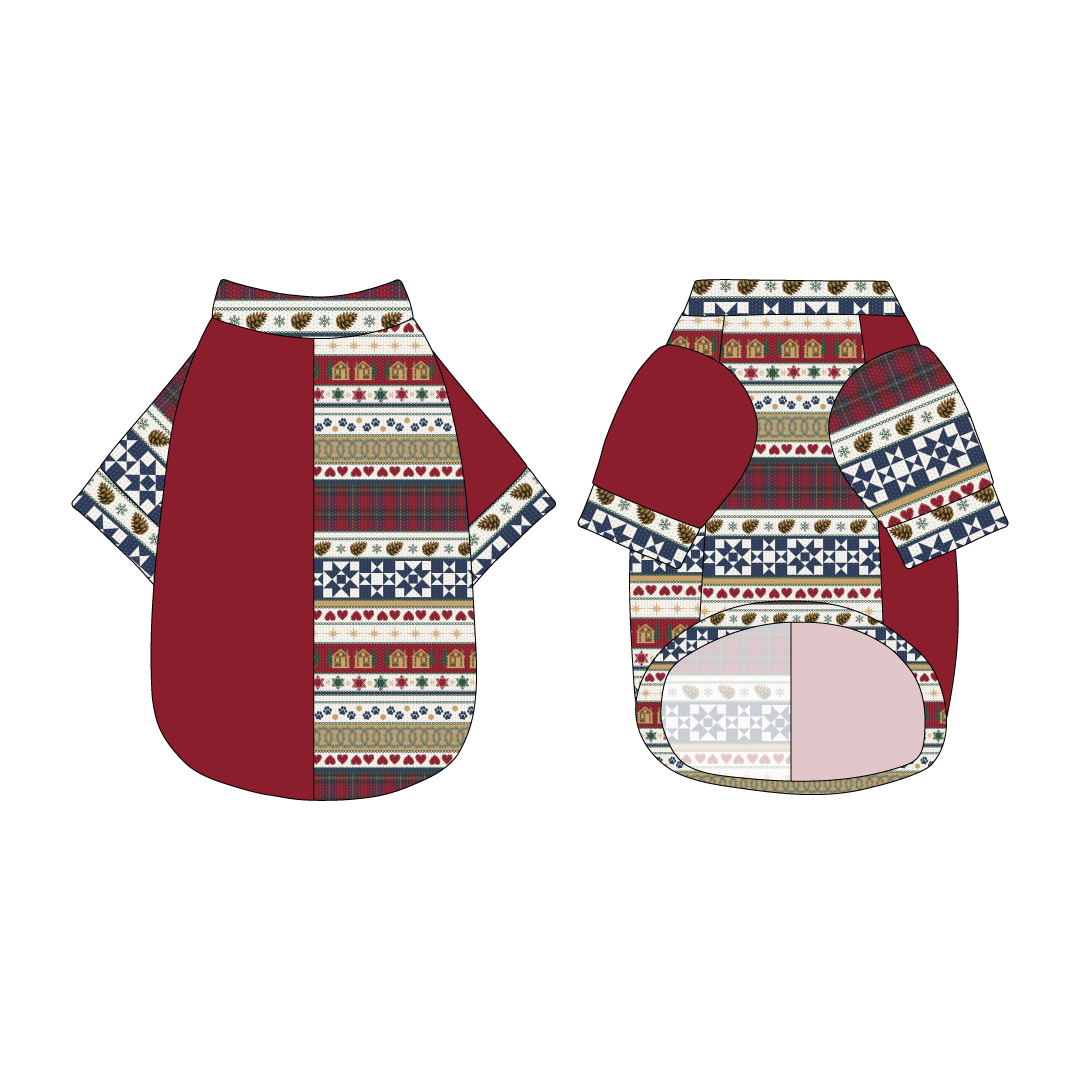 Stitched In Snow - Mistletoe Cabin - The 2N1 Tee