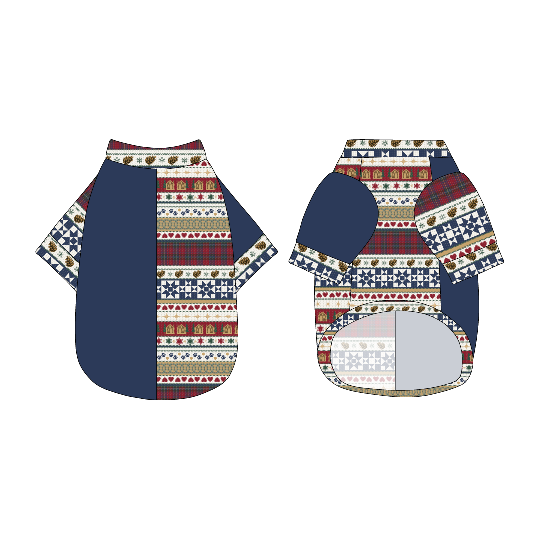 Stitched In Snow - Mistletoe Cabin - The 2N1 Tee