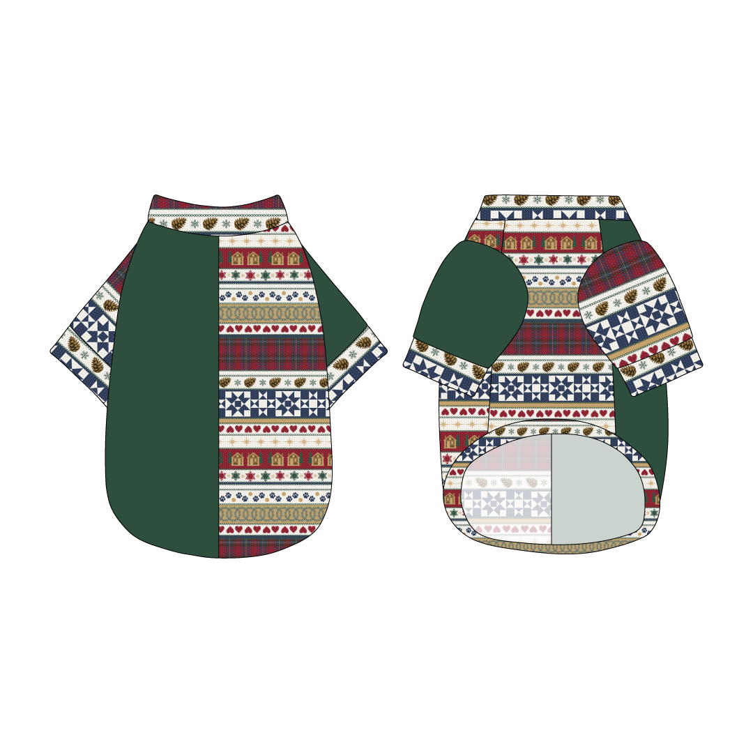 Stitched In Snow - Mistletoe Cabin - The 2N1 Tee