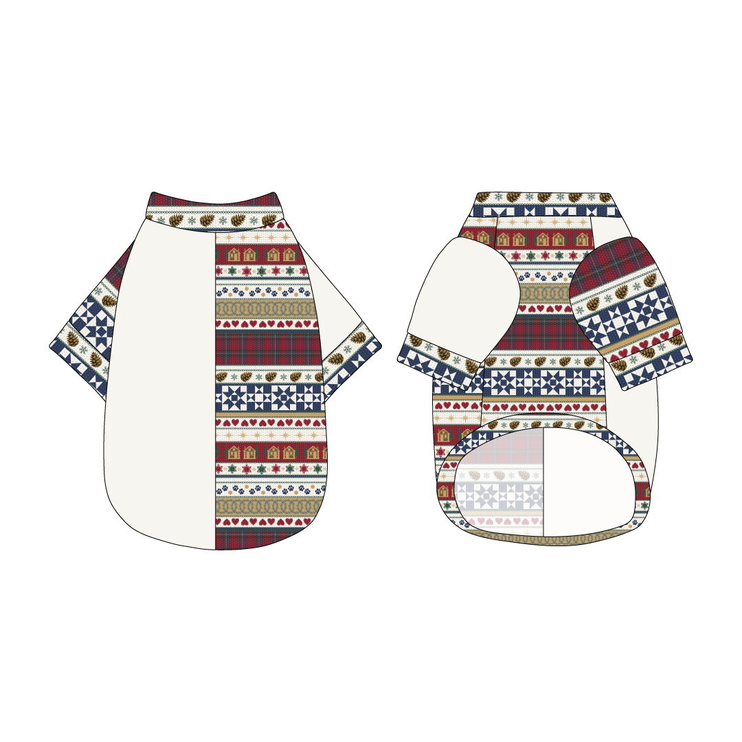 Stitched In Snow - Mistletoe Cabin - The 2N1 Tee