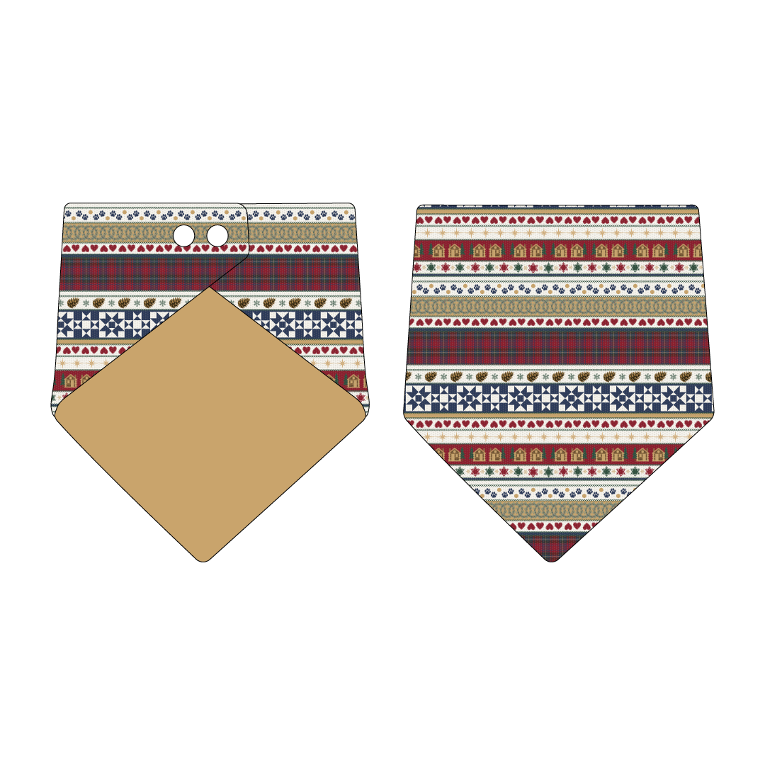 Stitched In Snow - Mistletoe Cabin - The Bandana