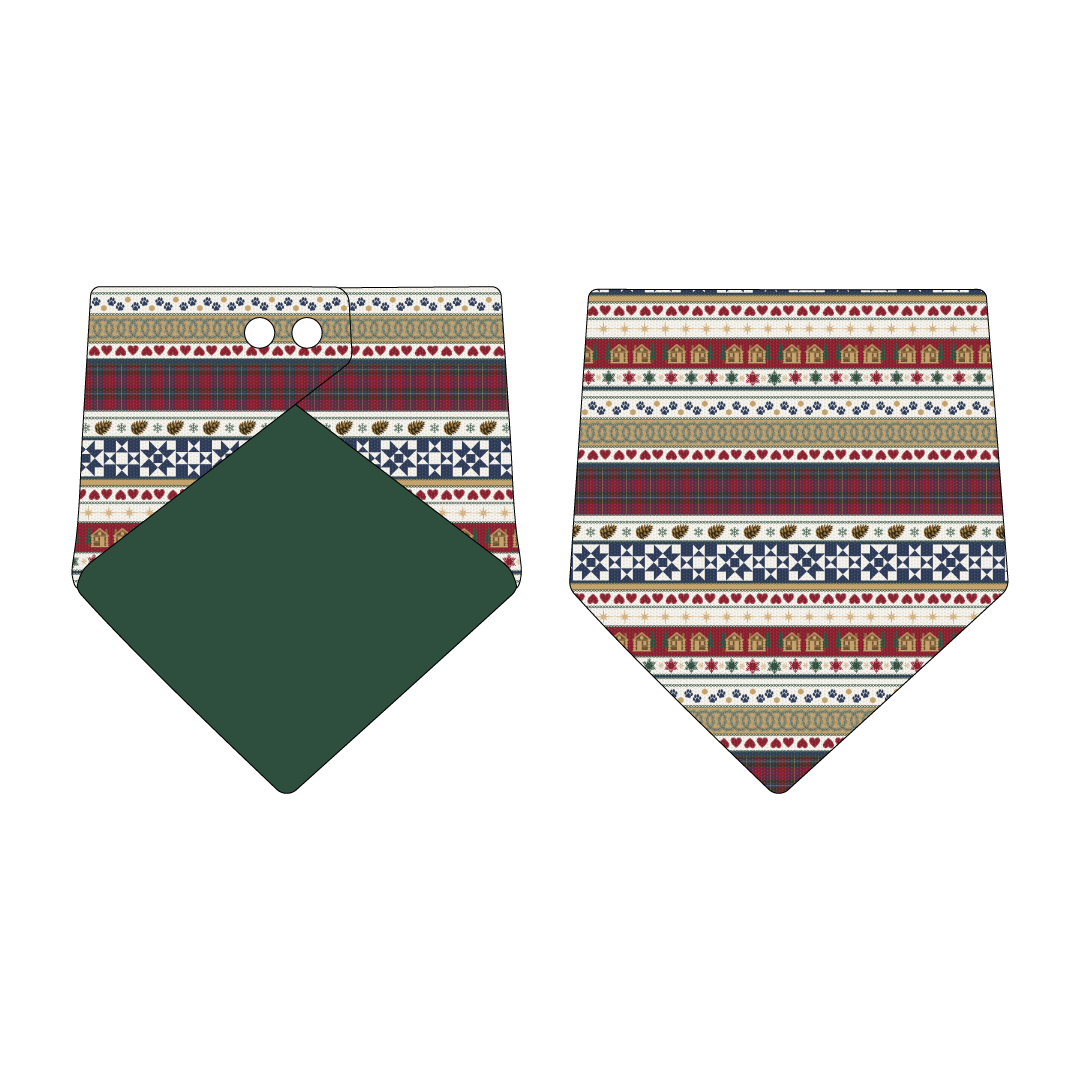 Stitched In Snow - Mistletoe Cabin - The Bandana