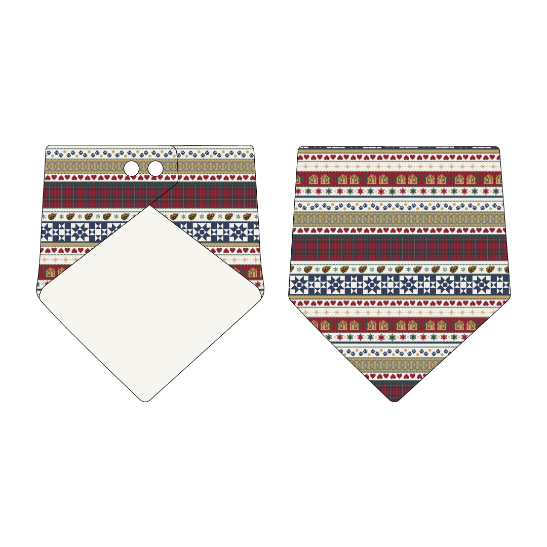 Stitched In Snow - Mistletoe Cabin - The Bandana