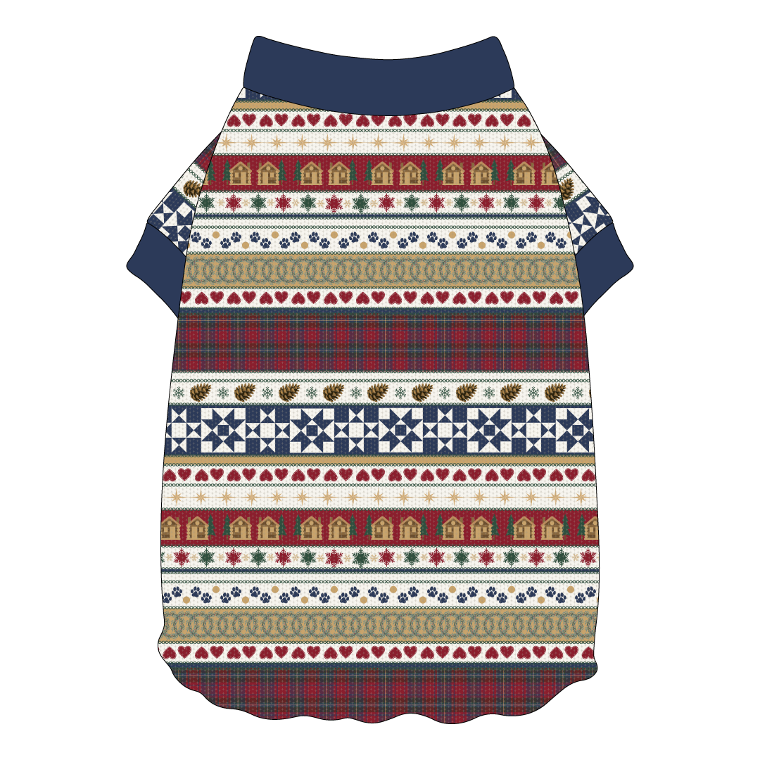 Stitched In Snow - Mistletoe Cabin - Flutter Waist Tee