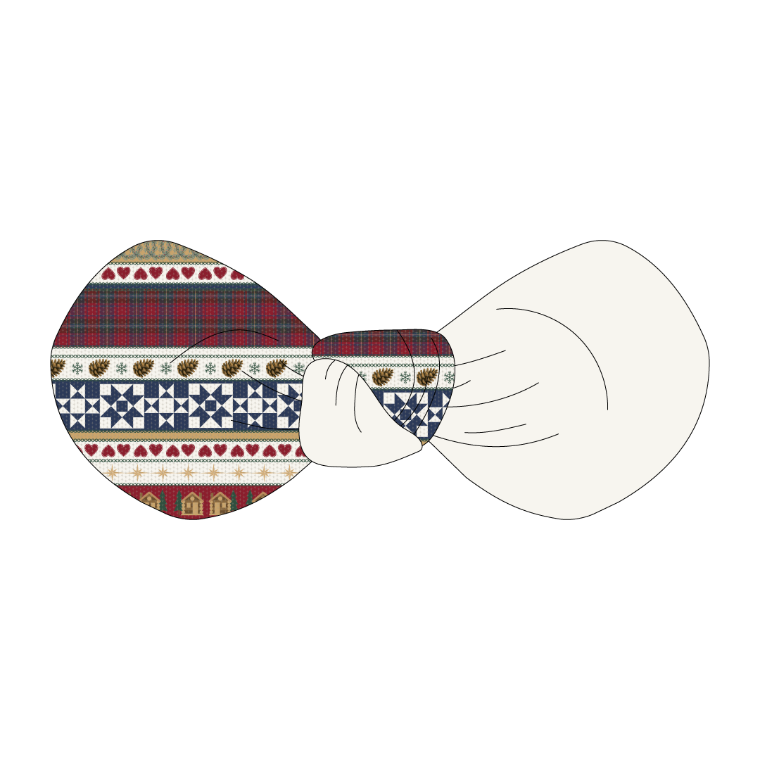 Stitched In Snow - Mistletoe Cabin - The Knot Bow