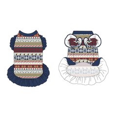 Stitched In Snow - Mistletoe Cabin - La Petite Shimmy Dress