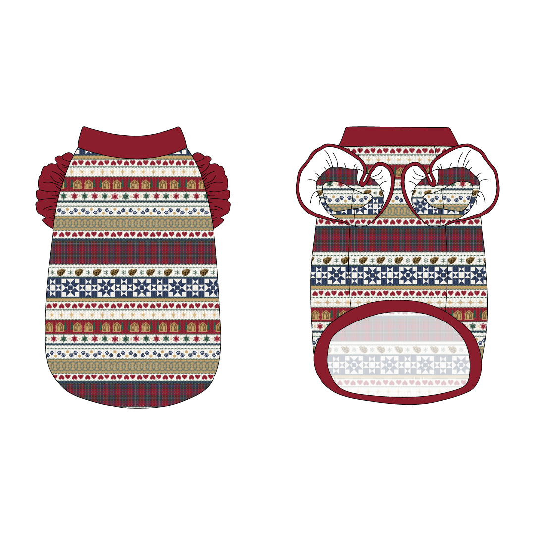 Stitched In Snow - Mistletoe Cabin - La Petite Shimmy Tank