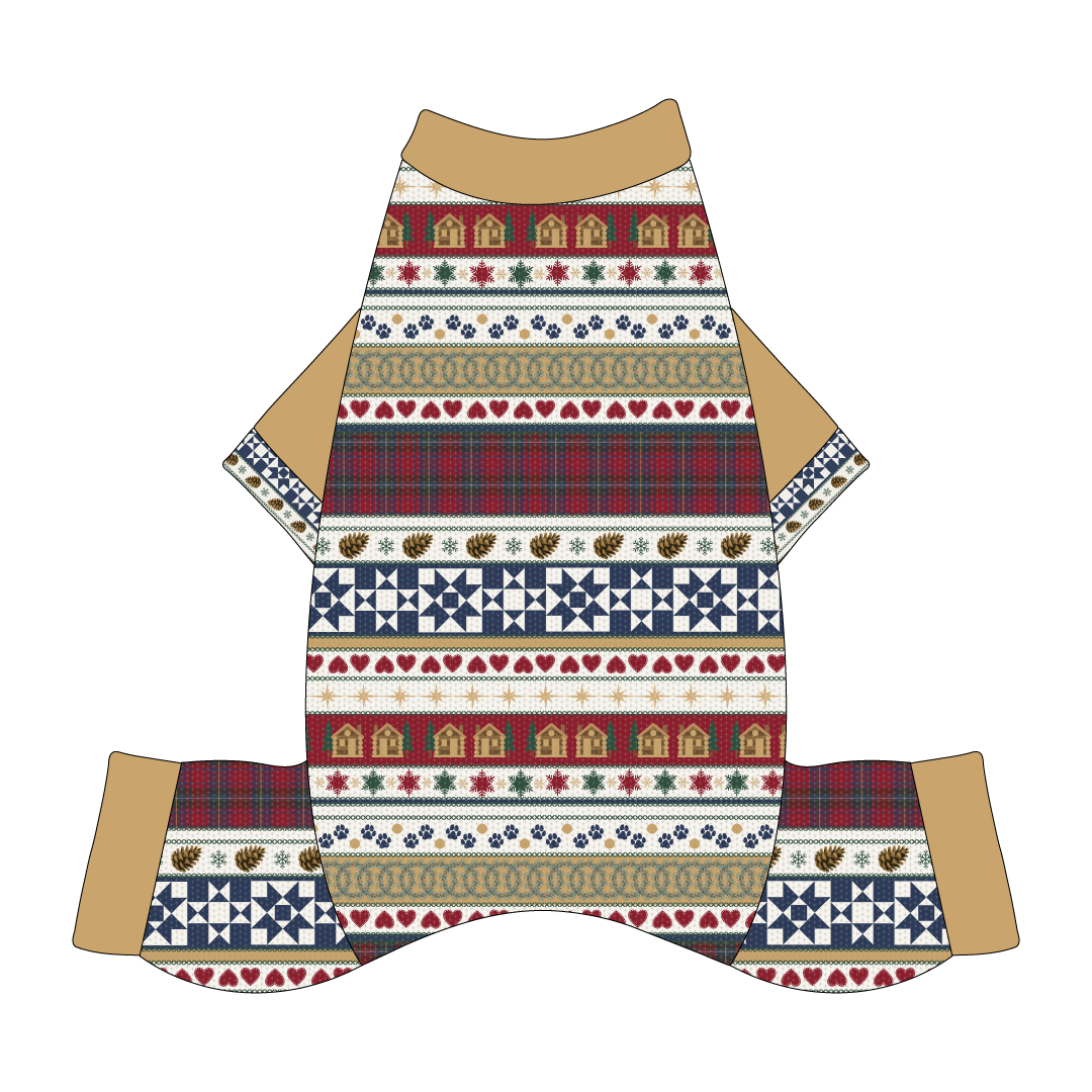 Stitched In Snow - Mistletoe Cabin - Mon Ami Jammies