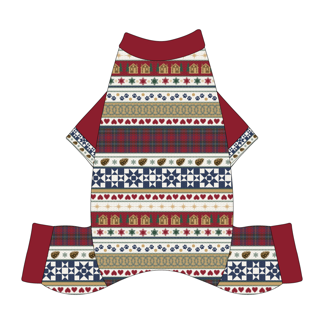 Stitched In Snow - Mistletoe Cabin - Mon Ami Jammies