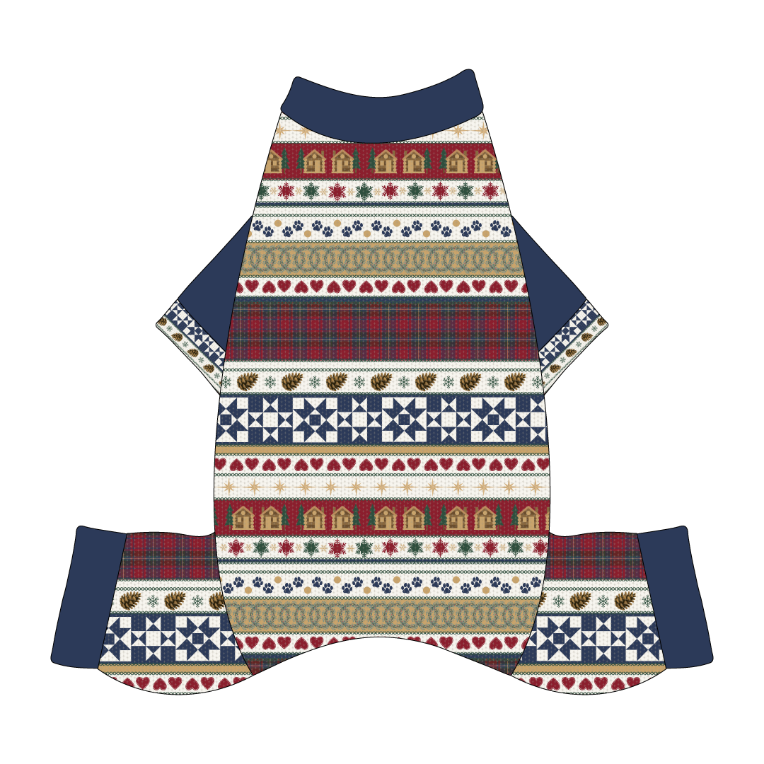 Stitched In Snow - Mistletoe Cabin - Mon Ami Jammies