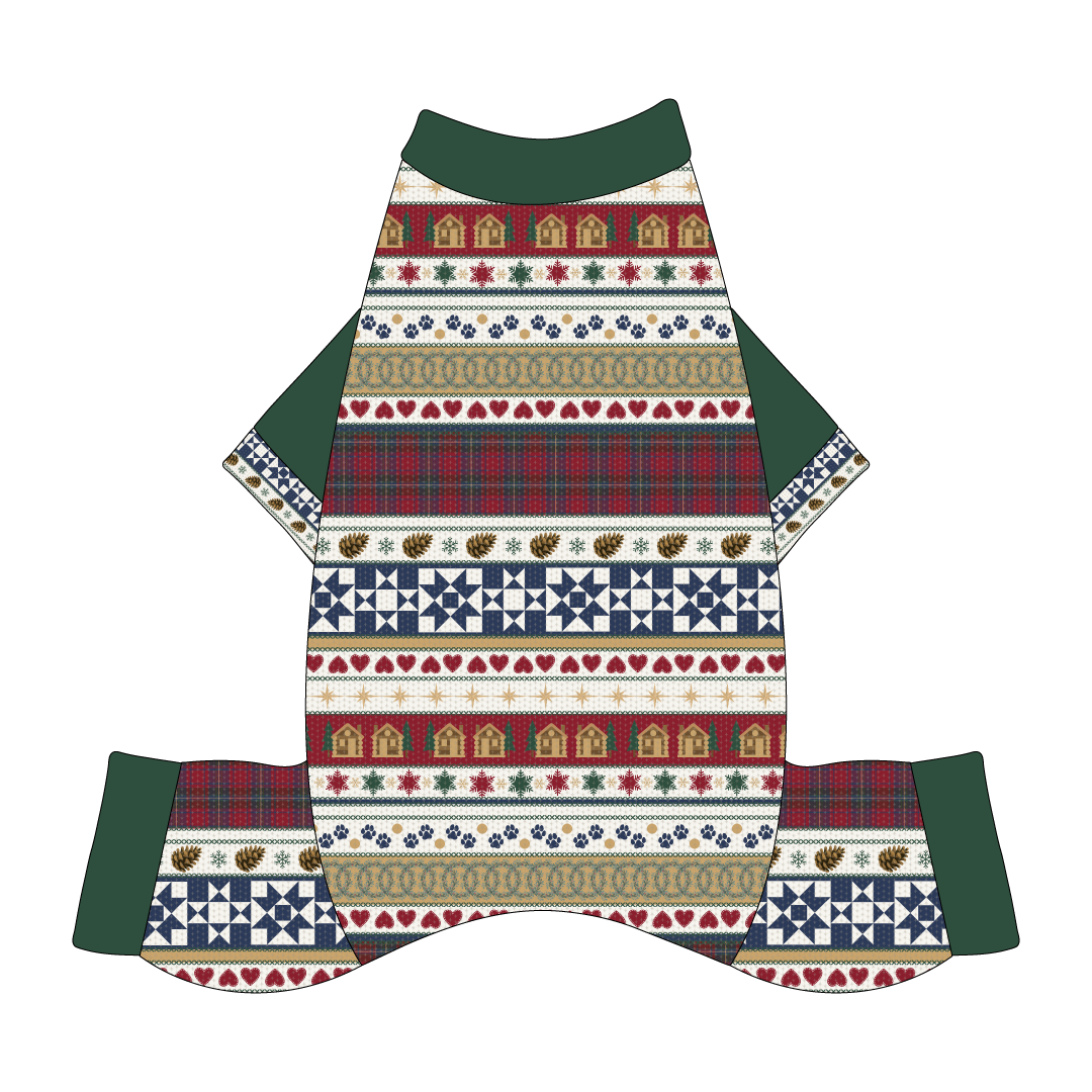 Stitched In Snow - Mistletoe Cabin - Mon Ami Jammies